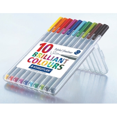 Staedtler 334 Sb10 03 Triplus Fineliner 10'Lu