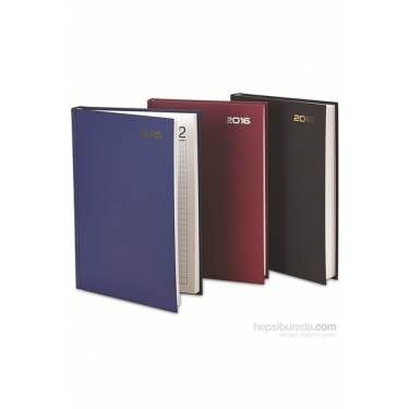 Bayındır 2016 Ticari Ajanda 14X20 Cm 400 Yaprak Siyah Suni Deri Kapak