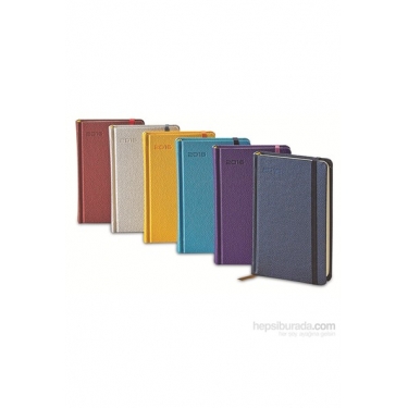 Bayındır 2016 Günlük Çizgili Cep Ajandası 9x14 Cm 336 Yaprak Lacivert Suni Deri Kapak