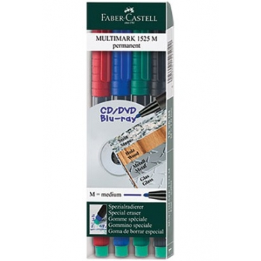 Faber-Castell Permanent Kalem (M) 4'lü Takım