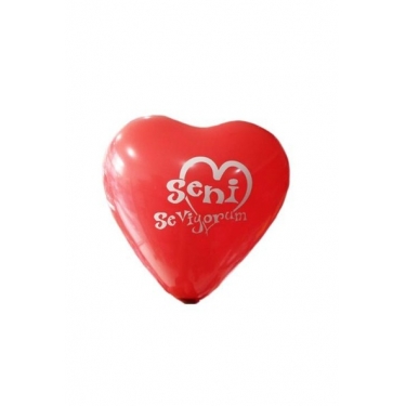 Seni Seviyorum Baskılı Balon 100 Adet
