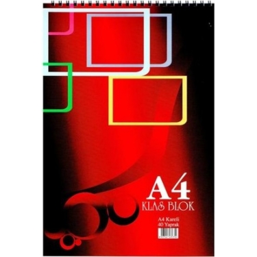 Klas Kareli Bloknot Spiralli A5 40 Yaprak