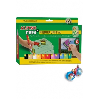 Alpino Crea Pintura Crystal Boya 12 Renk
