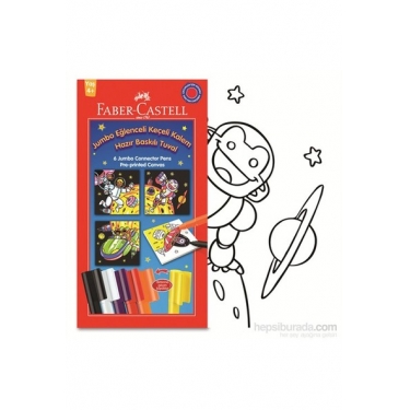 Faber-Castell Eğlenceli Jumbo Keçeli ve Tuval Boyama Seti (5068122155)