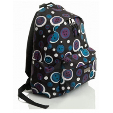 Faber-Castell Basic Çanta Style, Dügme Desen Siyah - 5177190122