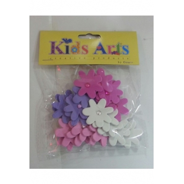 Dolphin Kıds Arts Şekilli Eva Stıcker (Çiçek) - 30 Lu