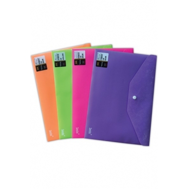 Sensho A4 Mat Fosforlu renk Çıtçıtlı Dosya