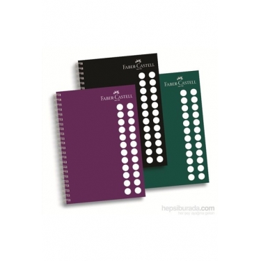Faber-Castell PP Kapak Koyu Renkler Çizgili Defter 100 Yaprak (5075400114)