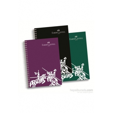 Faber-Castell PP Kapak Koyu Renkler Çizgili Defter 140 Yaprak (5075400134)