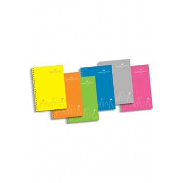 Faber Castell Bls. PP Kapak Kareli Defter, 80 Yaprak