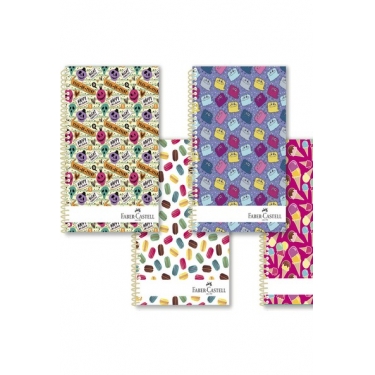 Faber-Castell B-5 Not Defteri Plastik Kapak Çizgili 80 Yaprak 5075000062