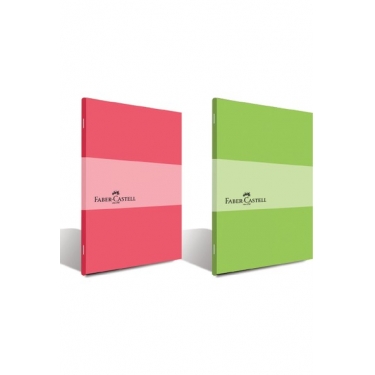 Faber-Castell A5 Kareli Pp Kapak Pastel Dikişli Defter 80 Yaprak Karışık Renk 5075000151