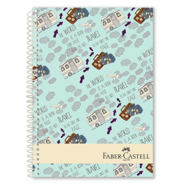 Faber-Castell Seyahat Sert Kapak Seperatörlü 120 Yaprak