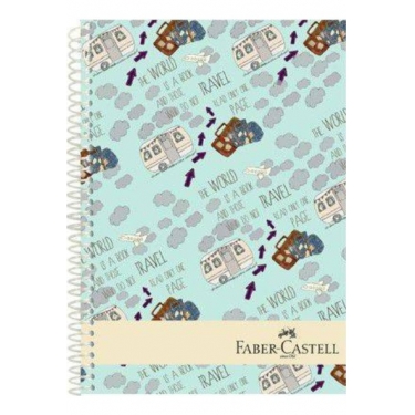 Faber-Castell Seyahat Sert Kapak Seperatörlü Defter 160YP
