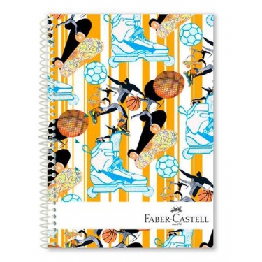 Faber-Castell Spor Sert Kapak Seperatörlü  Defter 120YP  5075400311