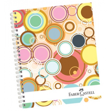 Faber-Castell Sert Kapak Sep.3+1 Daireler Defter, 120 Yaprak - 5075400301