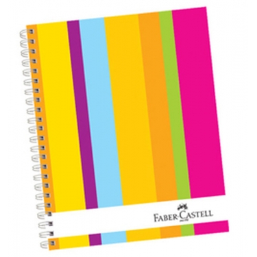Faber-Castell Sert Kapak Sep.3+1 Renkli Çizgiler Defter, 160 Yaprak - 5075400403