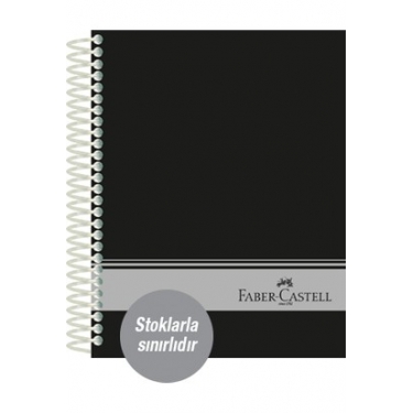 Faber-Castell Sert Kapak Sep.3+1 Siyah Defter 160 Yaprak (stoklarla sınırlıdır)