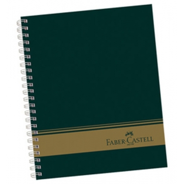 Faber-Castell Sert Kapaklı Seperatörlü 3+1 Bölümlü Yeşil Defter 120 Yaprak