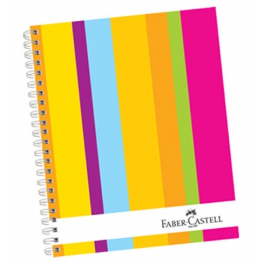 Faber-Castell Sert Kapak Sep.3+1+1 Renkli Çizgiler Defter, 200 Yaprak -...