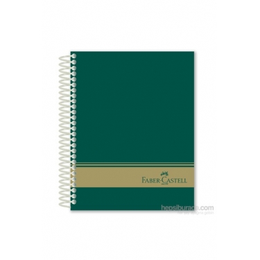 Faber-Castell Sert Kapak Sep.3+1+1 Yeşil Defter 200 Yaprak (5075400505)