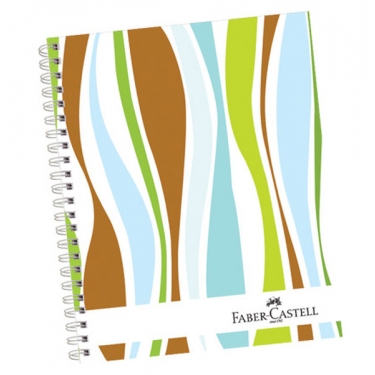 Faber-Castell Sert Kapak Seperatörlü 4+1 Dalgalar Defter 80gr, 200 Yaprak...