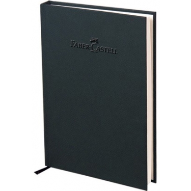 Faber-Castell Natural Seri A5 Ciltli Çizgisiz Defter Kömür Grisi 140 Yaprak