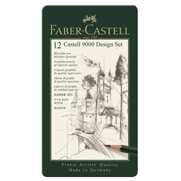 Faber-Castell Castell 9000 Design Kuşun Kalem Seti (5B-5H) 5160119064