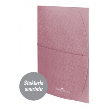 Faber-Castell Desenli Evrak Dosyası Metalik Pembe (stoklarla sınırlıdı