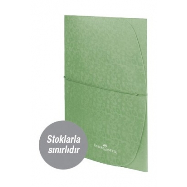 Faber-Castell Desenli Evrak Dosyası Metalik Yeşil (stoklarla sınırlıdı