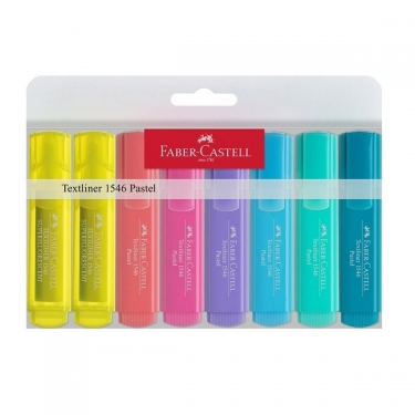 Faber Castell Fosforlu Kalem 8Li Pastel Renkler