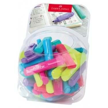 Faber-Castell 1546 Pastel Fosforlu Kalem 80 Li Kavanoz Karışık 5030154612