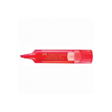 Faber Castell Şeffaf Gövde Fosforlu Kırmızı Kalem