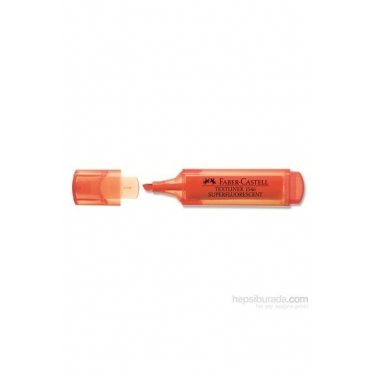 Faber-Castell Şeffaf Gövde Fosforlu Kalem 1546 Turuncu (5030154615) Tekli