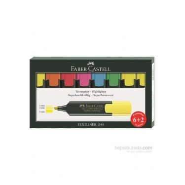 Faber-Castell Fosforlu Kalem 6+2 Takım (5030254863)