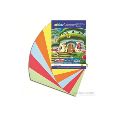 Adeland Renkli Fotokopi Kağıdı 5 Canlı Renk, 100'lü