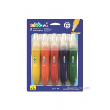 Adeland Fırçalı Boya Klasik 5 Renk 24 ml