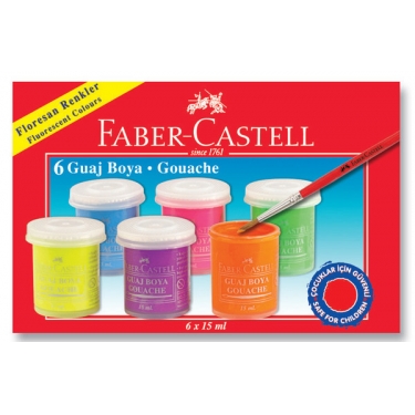 Faber-Castell Floresan Guaj Boya 6 Renk - 5170160403