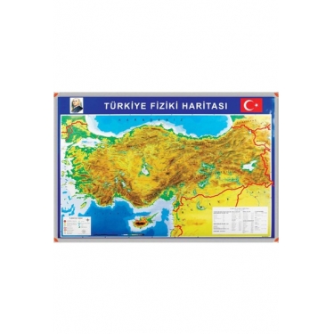 Panda 70x100cm Türkiye Fiziki Haritası (Alm.Çerç.)