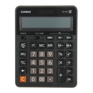 Casıo Gx-12b-Bk 12 Hane Masaüstü Hesap Makinesi