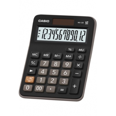 Casio Mx-12b-Bk 12 Hane Masaüstü Hesap Makinesi