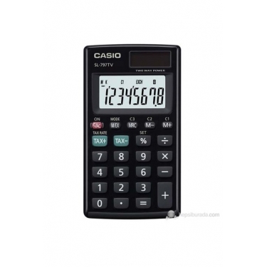 Casio SL-797TV-GD Cep Tipi Hesap Makinesi