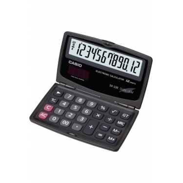 Casio SX-220 Cep Tipi 12 Hane Hesap Makinesi