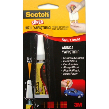 Scotch Süper Hızlı Yapıştırıcı (Cyano)