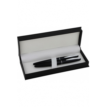 Steelpen 102-Dr Dolma Kalem + Roller Kalem Set Siyah