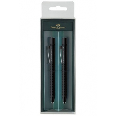 Faber-Castell Grip 2011 Versatil+Tükenmez Hediye Seti Buzlu Siyah