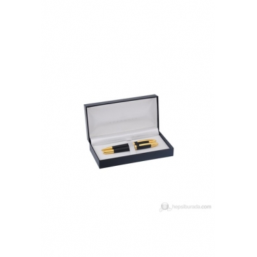 Steelpen Siyah Lake Gold Dolma Kalem + Tükenmez 170