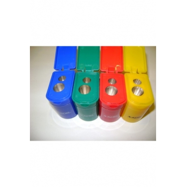 Adel İkili İnce+Jumbo Kalemtraş Kapaklı İçi Metal