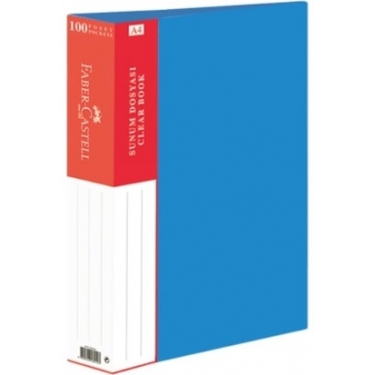 Faber-Castell Standart Sunum Dosyası 100 Yaprak Mavi