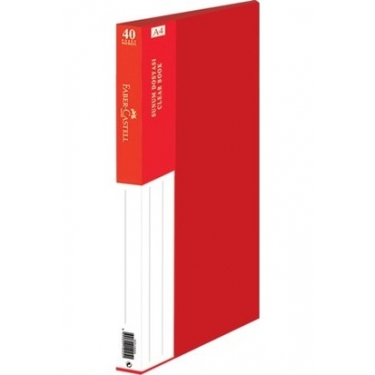 Faber-Castell Standart Sunum Dosyası 40 Yaprak Kırmızı